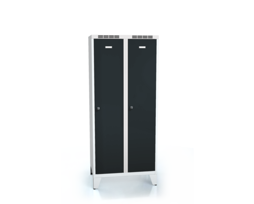 Cloakroom locker reduced height ALDUR 1 with feet 1620 x 700 x 500